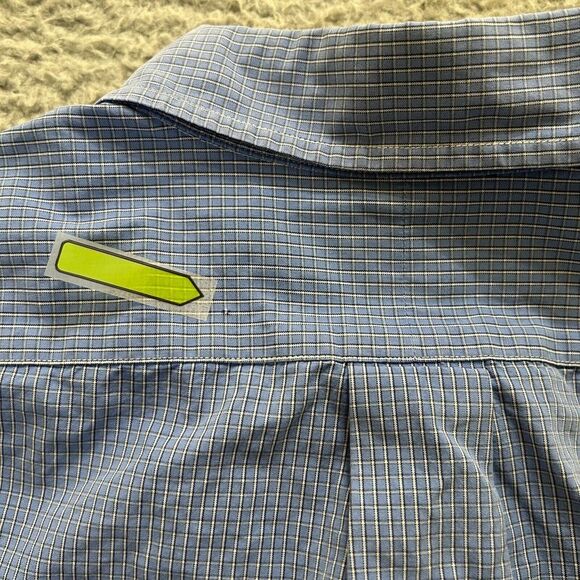 Polo Ralph Lauren Shirt Mens Extra Large Blue Check Classic Fit Button Down Pony - Picture 12 of 14